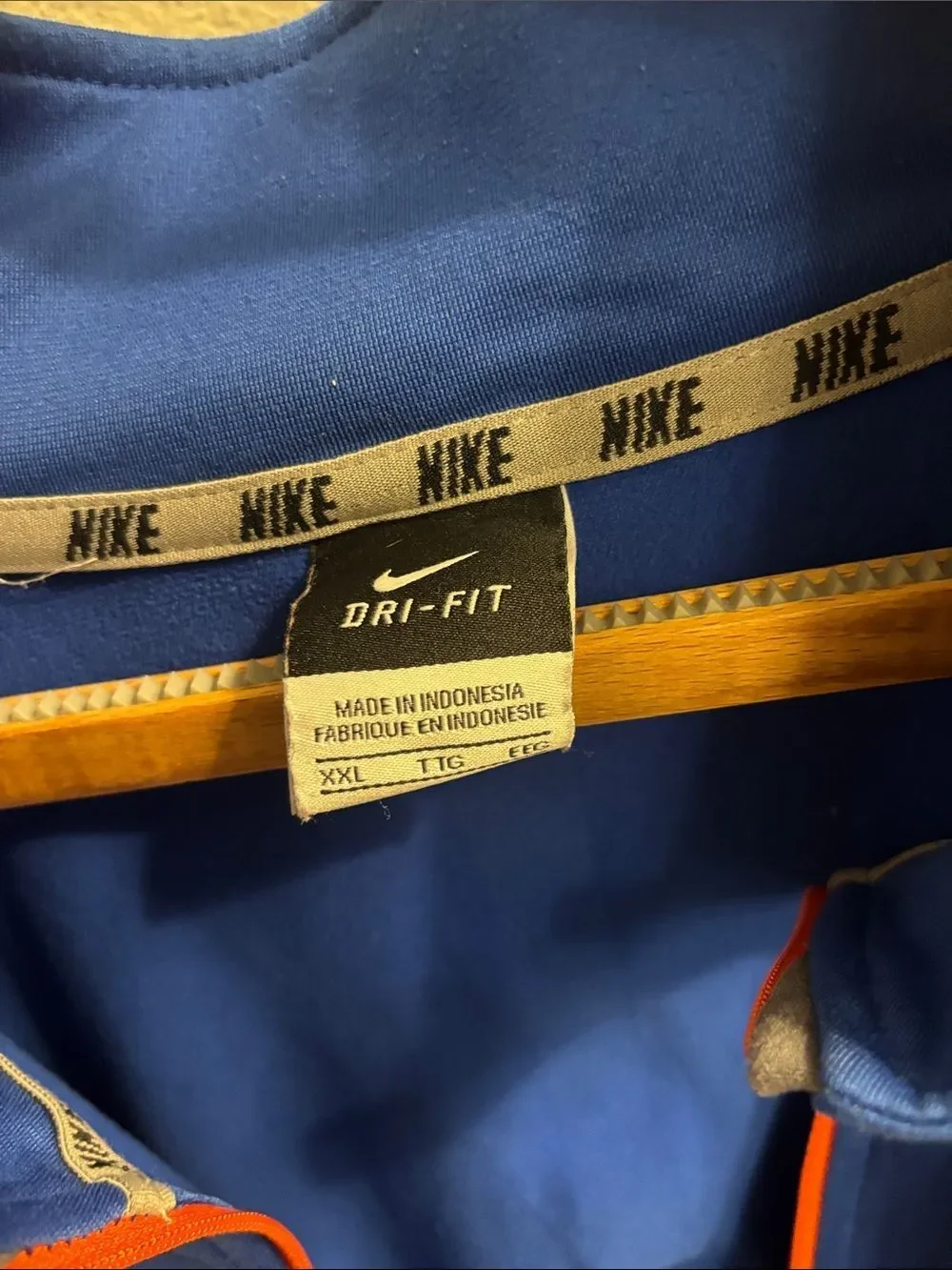 Nike Blue Florida Gators Full-Zip Lightweight Jacket with Orange Accents